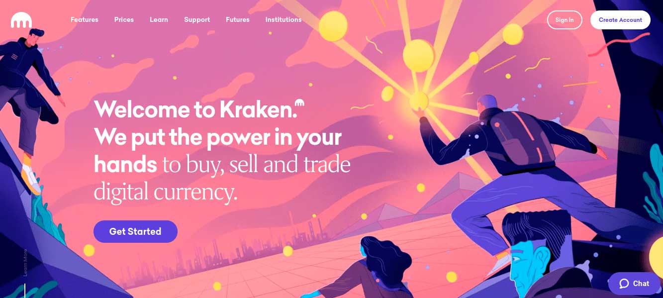 Kraken cryptocurrency trading platform
